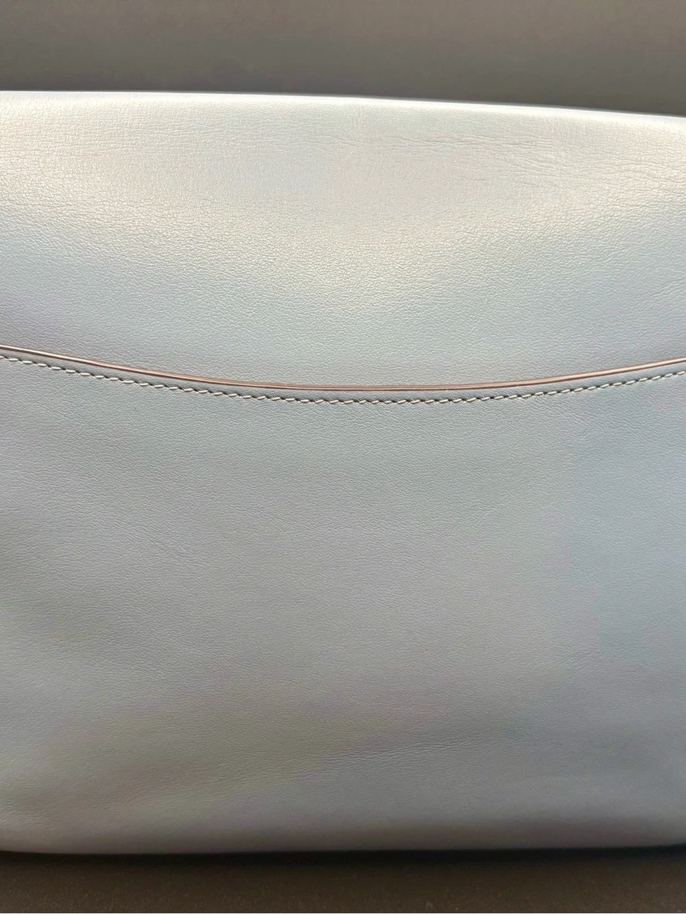 Coach Pace Messenger CR098 Ice Blue Leather Crossbody NWOT Rare